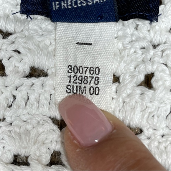 Gap Crochet Sweater Pullover Boho Festival Size L - Picture 10 of 10